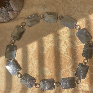 Genuine silver waist belt